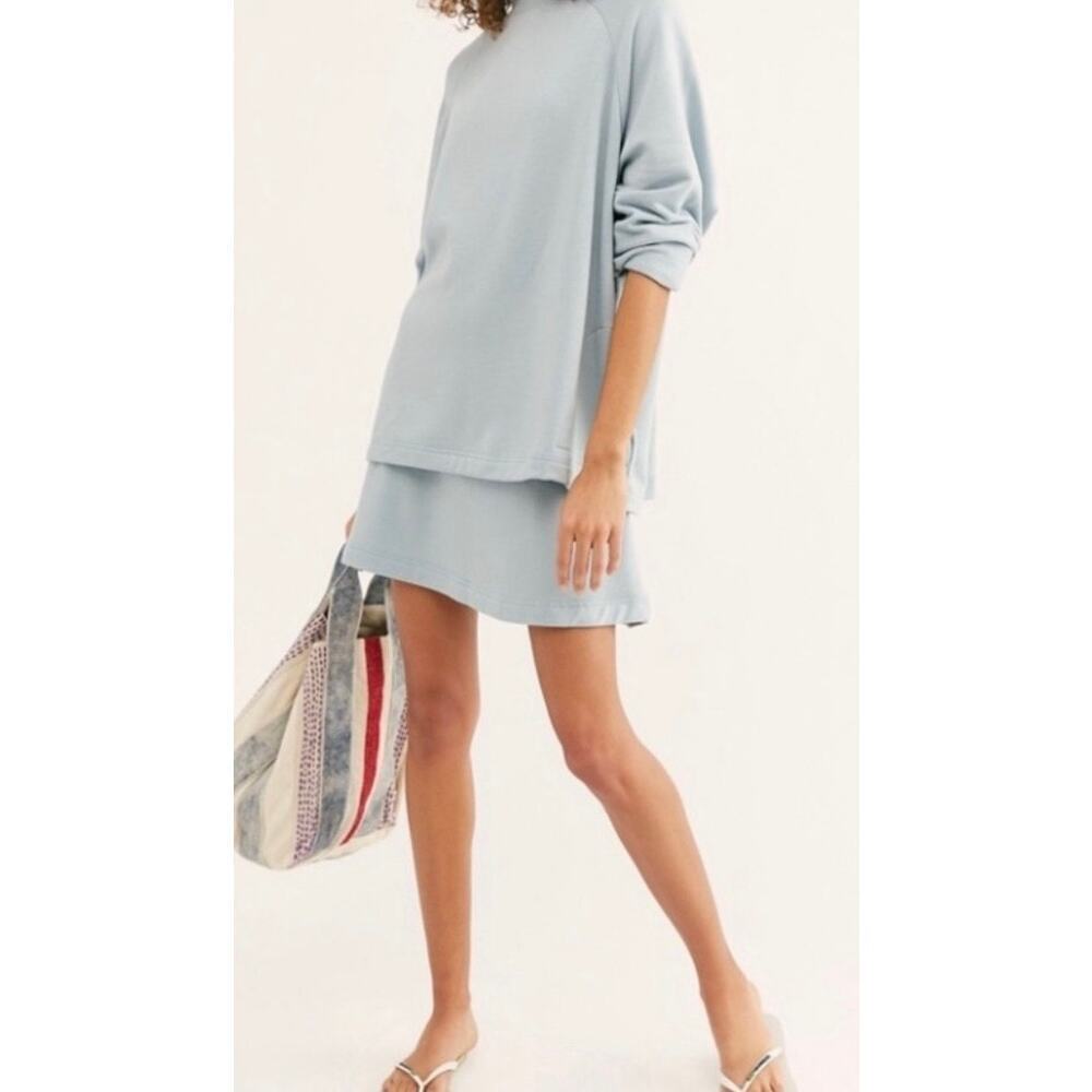 Free People Beach Alexis Skirt In Blue Size Medium